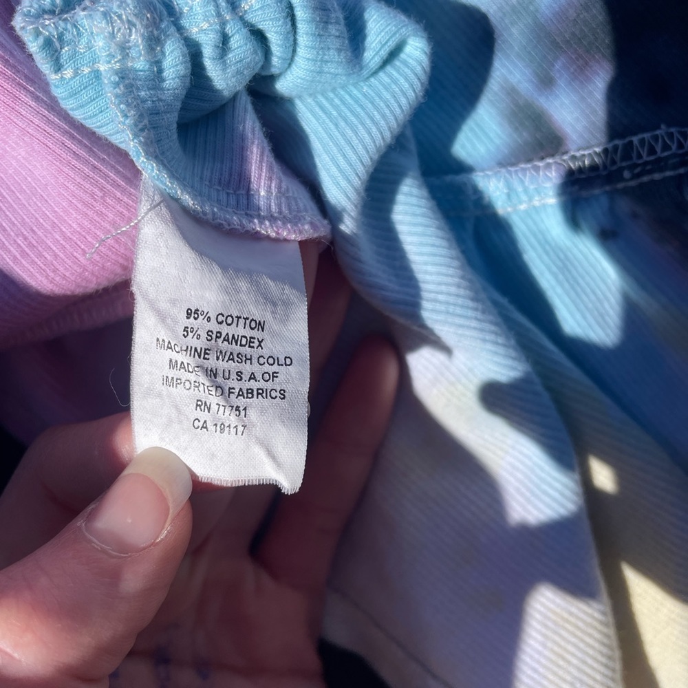 Vintage RARE 90's Vintage Betsey Johnson Archive Tie Dye Ruffle Top Adult XS - Picture 2 of 7